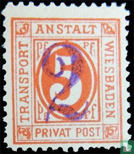 Figure - hand stamp overprint