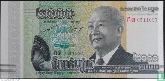 Cambodge 1.000 Riels 2013 - Image 1