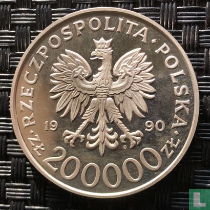 Polen 200000 zlotych 1990 (PROOF) "General Stefan Rowecki" - Afbeelding 1