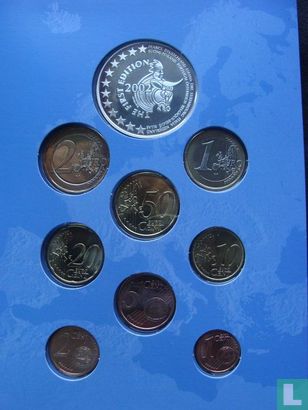 Finland combinatie set 2002 "Welcome to the first Euro" - Afbeelding 3
