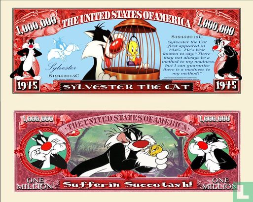 Sylvester the cat - note
