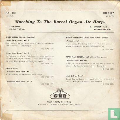 Marching to the Barrel organ "de Harp" - Afbeelding 2