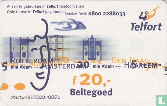 Telfort ƒ20,- - Afbeelding 2