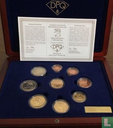 Finland mint set 2003 (PROOF - with golden medal and diamond) - Image 1