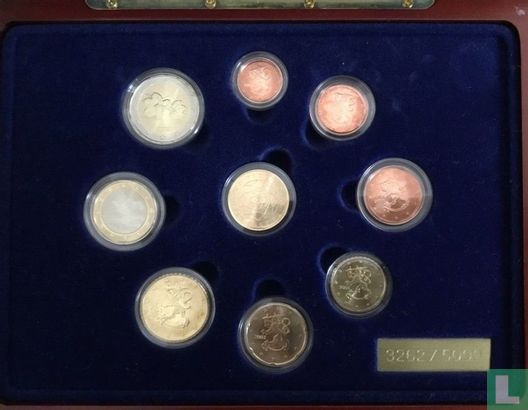 Finland mint set 2003 (PROOF - with golden medal and diamond) - Image 2