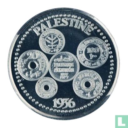 Palestine Sovereign (D) 1936 (Silver - PROOF) "Duke and Duchess of Windsor Fantasy Medallion" - Afbeelding 2