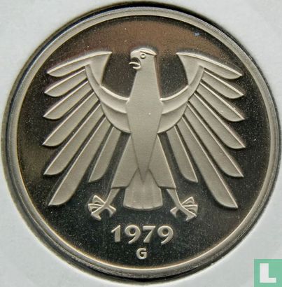 Duitsland 5 mark 1979 (PROOF -  G) - Afbeelding 1
