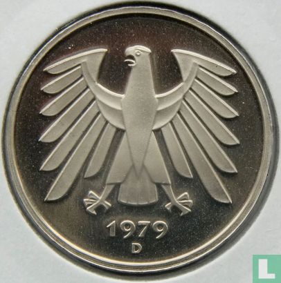 Duitsland 5 mark 1979 (PROOF - D) - Afbeelding 1