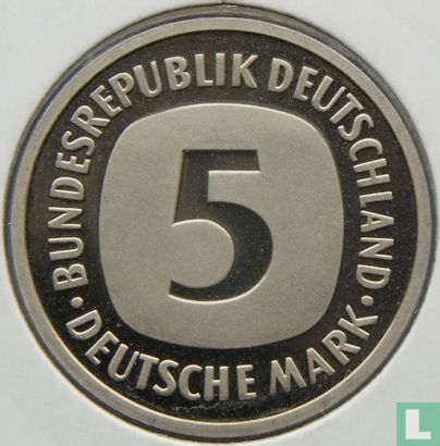 Allemagne 5 mark 1979 (BE - F) - Image 2