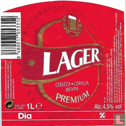 Dia Premium Lager  - Image 1