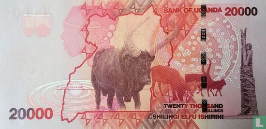 Uganda 20.000 Shillings 2015
