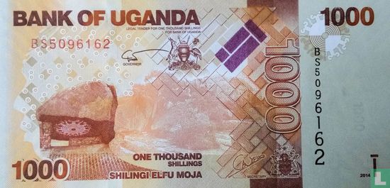 Uganda 1.000 Shillings 2014 - Bild 2