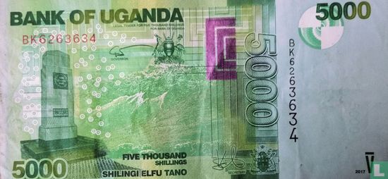 Uganda 5.000 Shillings 2017 - Bild 1