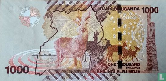 Uganda 1.000 Shillings 2017 - Bild 2