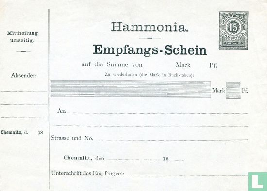 Briefbeförderung Hammonia - Neues Ziffern - Bild 1