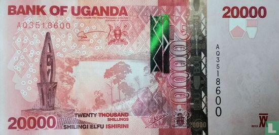 Uganda 20.000 Shillings 2013 - Bild 2