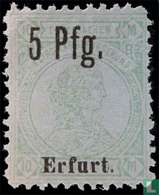 Frankofurtia, mit Aufdruck Erfurt / Wert