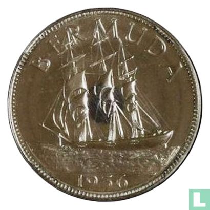 Bermuda Crown (D) 1936 (Silver - PROOF - Hearn) "Edward VIII Fantasy Coronation Medallion" - Afbeelding 2