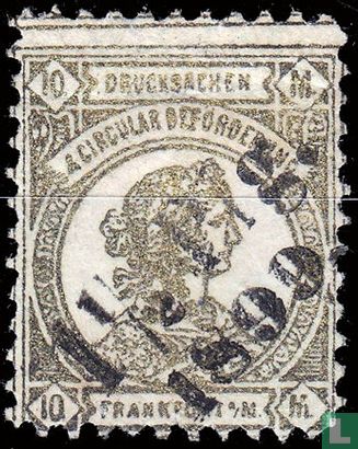 Frankofurtia, avec 1,5 Pfg overprint. 1899