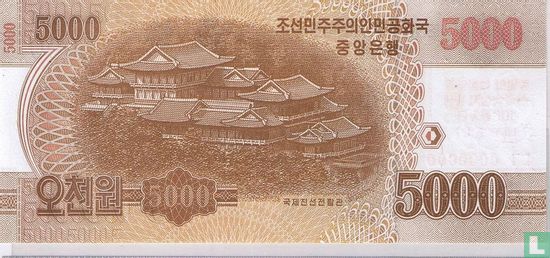 Noord Korea 5000 won - Afbeelding 2
