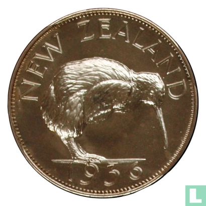 New Zealand Crown (D) 1936 (Silver - PROOF - Hearn) "Edward VIII Fantasy Coronation Medallion" - Bild 2