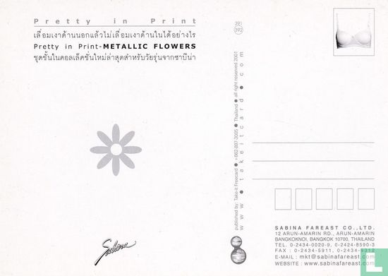 0392 - Sabina - Pretty in Print - Metallic Flowers - Image 2