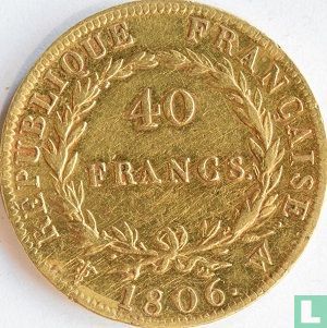 Frankrijk 40 francs 1806 (W) - Afbeelding 1
