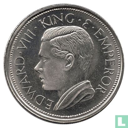 Palestine Crown (D) 1936 (Copper-Nickel - PROOF) "Edward VIII Fantasy Coronation Medallion" - Image 1