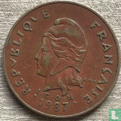 Polynésie française 100 francs 1987 - Image 1
