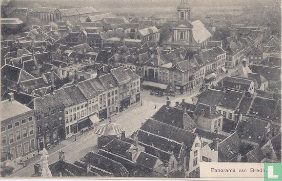 Groote Markt - Panorama van Breda