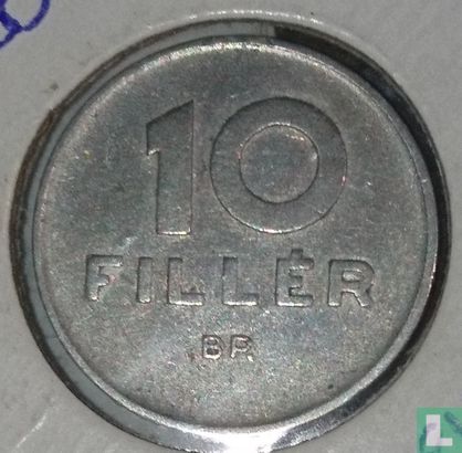 Hongarije 10 fillér 1969 (smalle nul) - Afbeelding 2