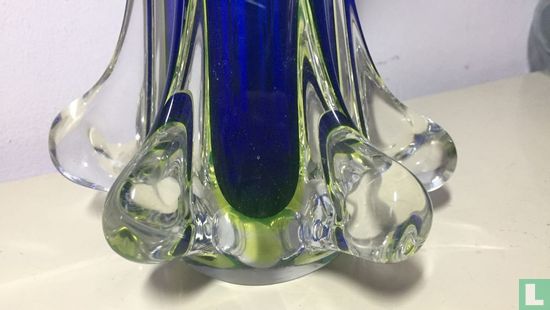  Vintage Murano Glas Vase mit Uranium - Afbeelding 2