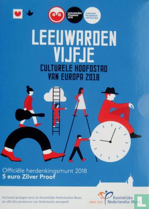 Nederland 5 euro 2018 (PROOF - folder) "Leeuwarden Vijfje" - Afbeelding 1