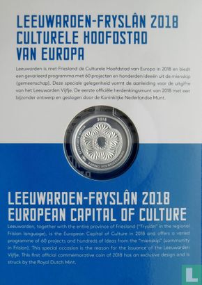 Nederland 5 euro 2018 (PROOF - folder) "Leeuwarden Vijfje" - Afbeelding 2