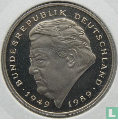 Deutschland 2 Mark 1995 (F - Franz Joseph Strauss) - Bild 2
