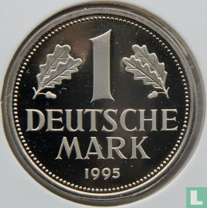 Germany 1 mark 1995 (PROOF - G) - Image 1