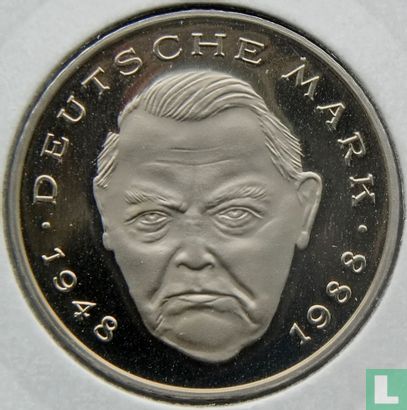 Duitsland 2 mark 1995 (G - Ludwig Erhard) - Afbeelding 2