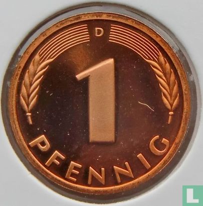 Duitsland 1 pfennig 1995 (D) - Afbeelding 2