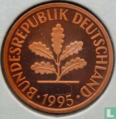 Duitsland 2 pfennig 1995 (G) - Afbeelding 1