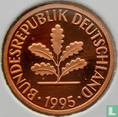 Allemagne 1 pfennig 1995 (J) - Image 1