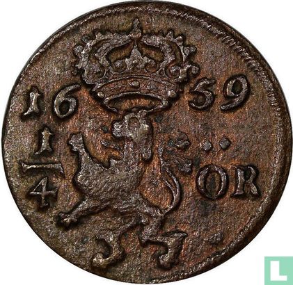 Zweden ¼ öre 1659 - Afbeelding 1