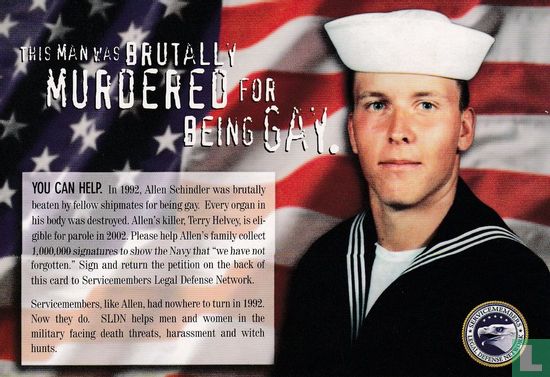 Servicemembers Legal Defense Network "murdered for being gay" - Afbeelding 1