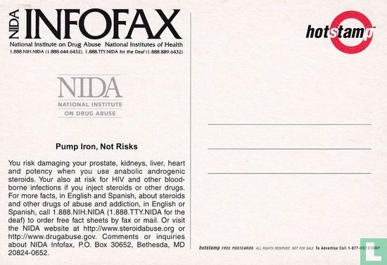 NIDA Infofax "Steroids"  - Afbeelding 2