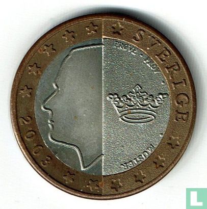 Zweden 1 euro 2003 - Afbeelding 1