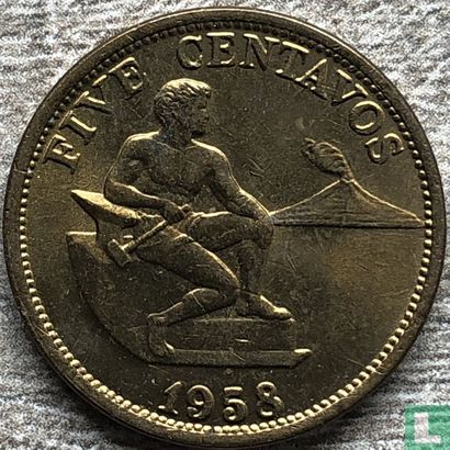 Philippines 5 centavos 1958 - Image 1