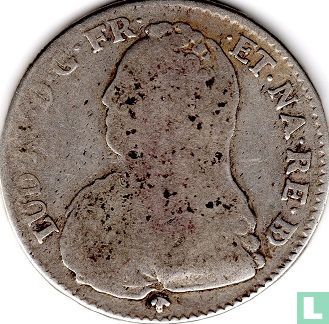 France ½ ecu 1734 (Pau) - Image 2
