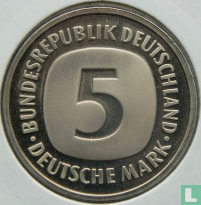 Allemagne 5 mark 1980 (D) - Image 2