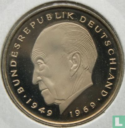 Germany 2 mark 1980 (D - Konrad Adenauer) - Image 2