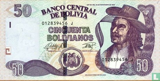 Bolivien 50 Bolivianos - Bild 1