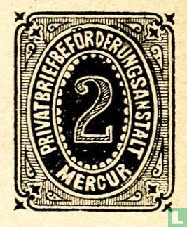Ziffer im Oval (Mercur) mit Aufdruck - Bild 2